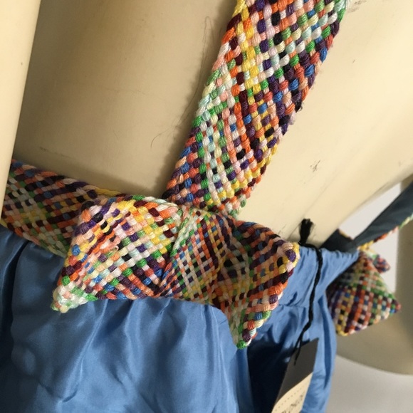 See by Chloé Silk bubble hem dress with deep v-neck and bows on straps - Picture 3 of 6